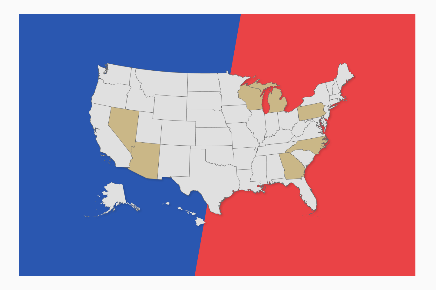 2024美国大选，一文了解七个决定大选结局的摇摆州