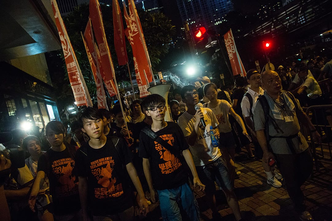 2014年七一遊行。攝:林亦非/端傳媒