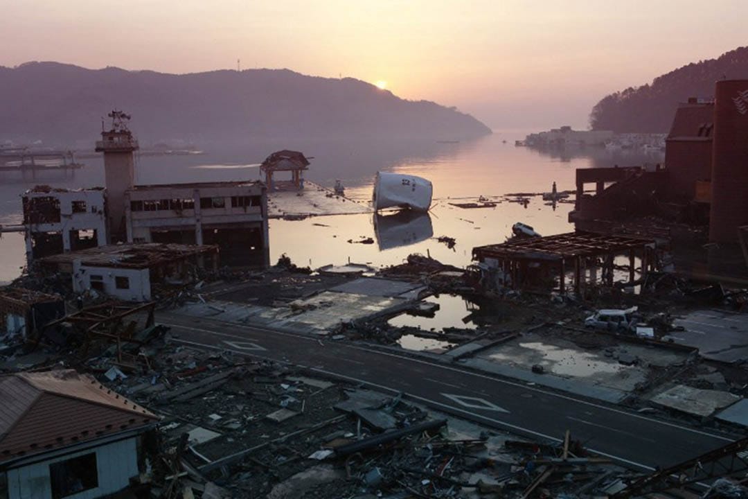 2011年東日本大地震。攝:JIJI PRESS / AFP