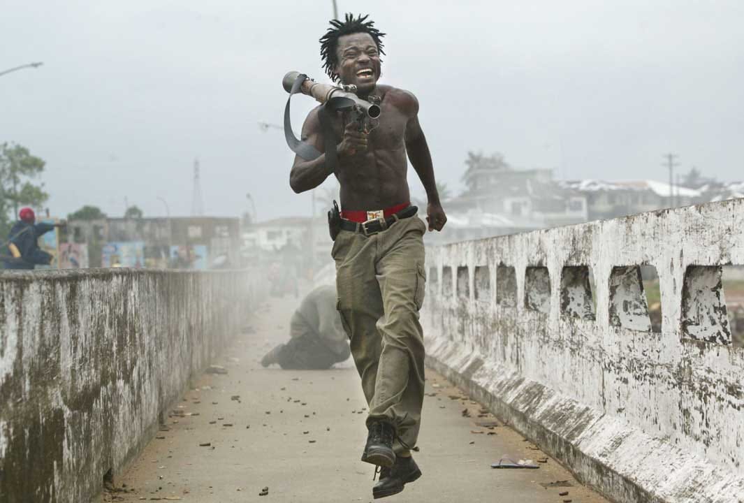 2003年7月20日，利比里亞戰事。攝：Chris Hondros/Getty