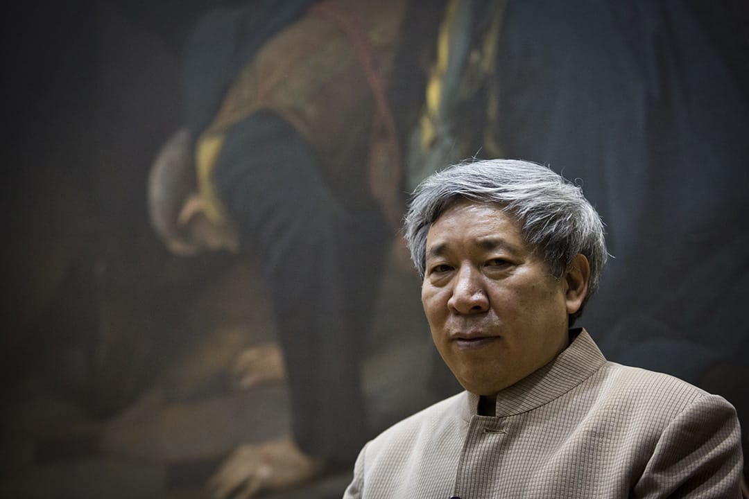 2014年10月22日,捷克布拉格,閻連科出席卡夫卡國際文學獎的一個典禮。攝:Matej Divizna/GETTY