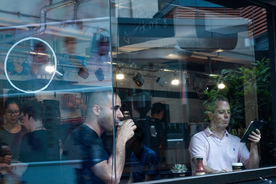 位於西營盤咖啡館－Winstons Coffee。