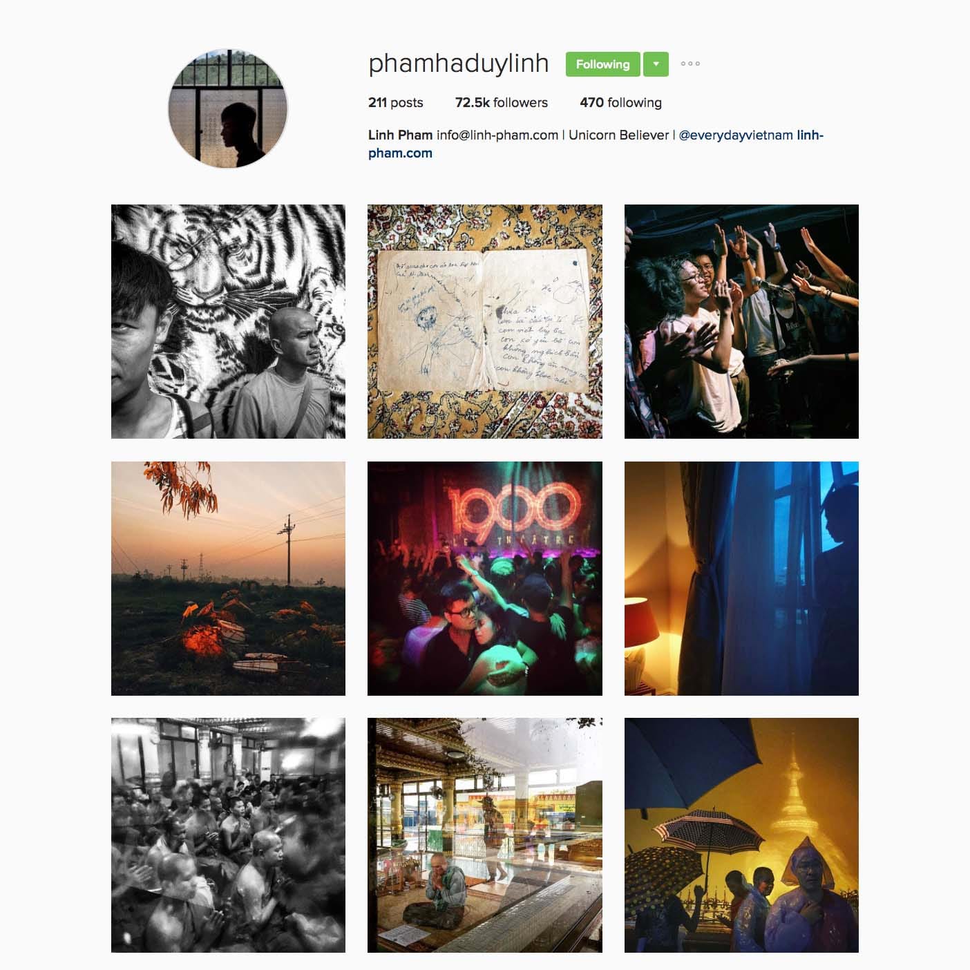 Linh Pham(@phamhaduylinh)，越南自由攝影師，攝影作品時常探索人類的生存條件，作品發表於紐約時報、華爾街日報、華盛頓郵報、彭博社等...。