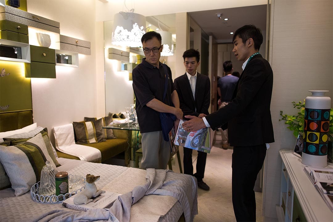 2015年8月28日,樓盤「環海・東岸」於太子始創中心的示範單位。