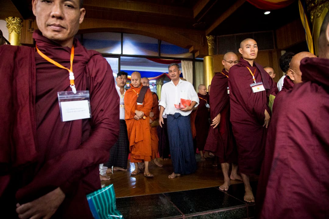 激進派佛教團體──緬甸種族佛教保護聯合會Ma Ba tha於2016年在仰光舉辦的慶祝典禮。