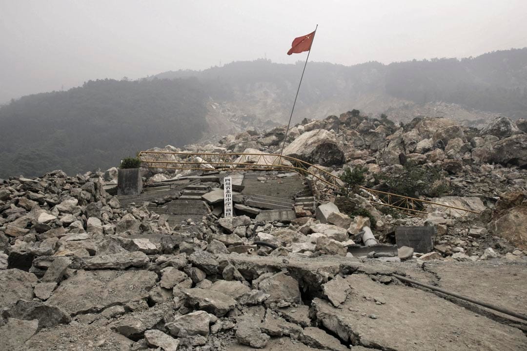 2008年，北川茅坝初中。