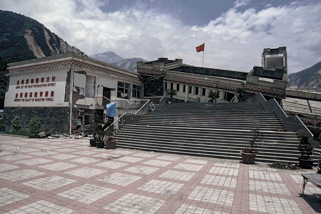 2008年，映秀漩口中学。