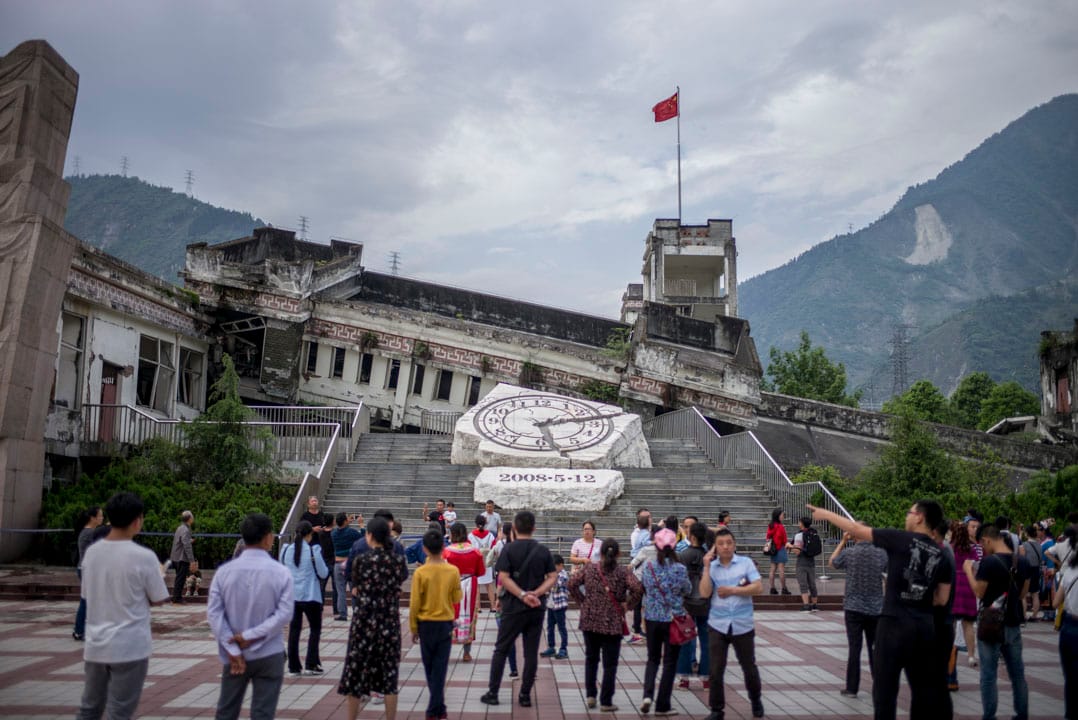 2018年，映秀漩口中学。