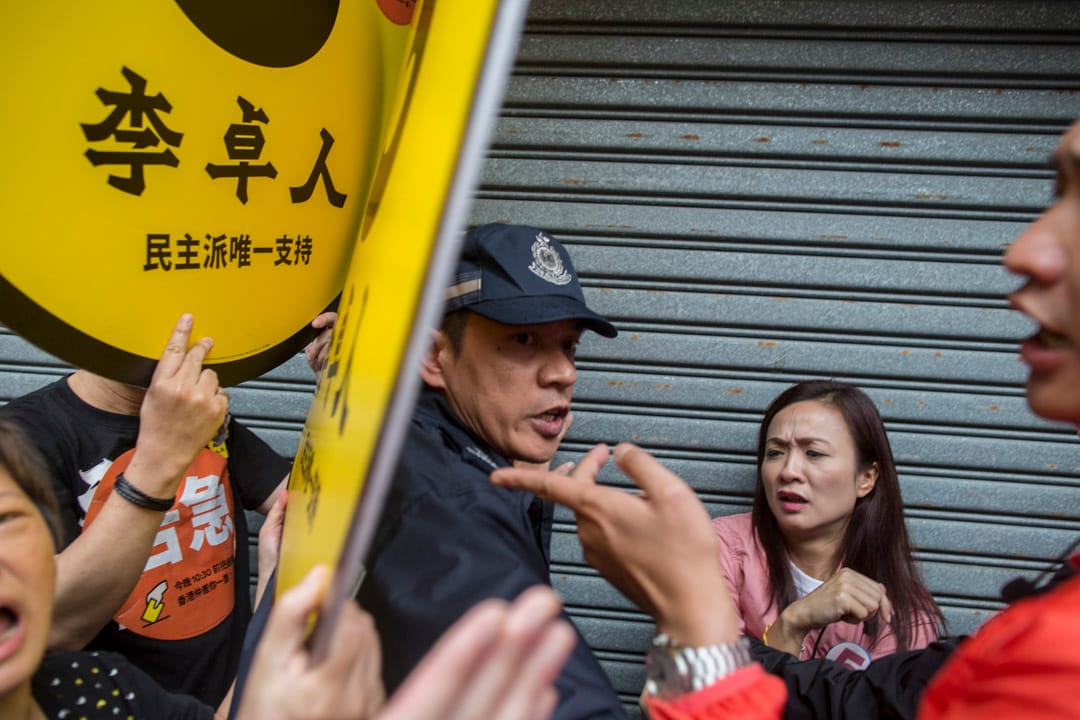 2018年11月25日,陈凯欣在黄埔拉票时被香港众志成员狙击。