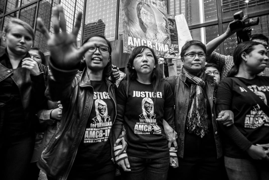 Erwiana Sulistyaningsih被前僱主羅允彤虐待的案件揭示了虐待外傭的行為的嚴重性。在2013年至2014年的七個月期間,印尼傭工Erwiana遭到僱主毆打及虐待,身體狀況惡劣至營養不良及無法步行的地步,而且被拖欠薪金,身心受損。事件引起國際社會廣泛關注,而羅因嚴重傷害他人身體、襲擊造成身體傷害、普通襲擊和刑事恐嚇罪被判監六年,並需支付高額罰款和賠償。