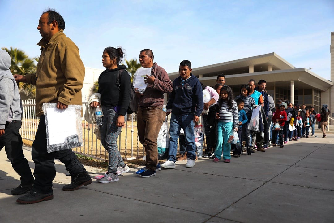 美國德州,尋求庇護的移民被移民和海關執法局後,來到埃爾帕索市的移民庇護所 Annunciation House。