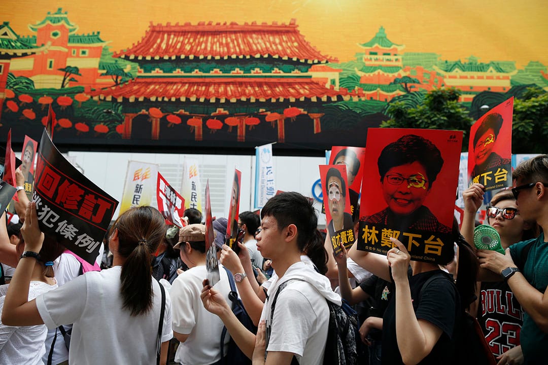 2019年6月9日,民間人權陣線發起「反送中」遊行。