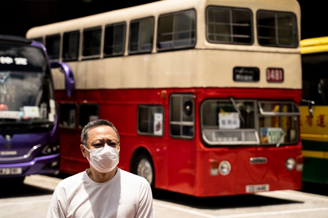 2020年7月11日，戴耀廷在記者會上反駁政府指初選違法，堅稱初選完全合法。攝：林振東/端傳媒     