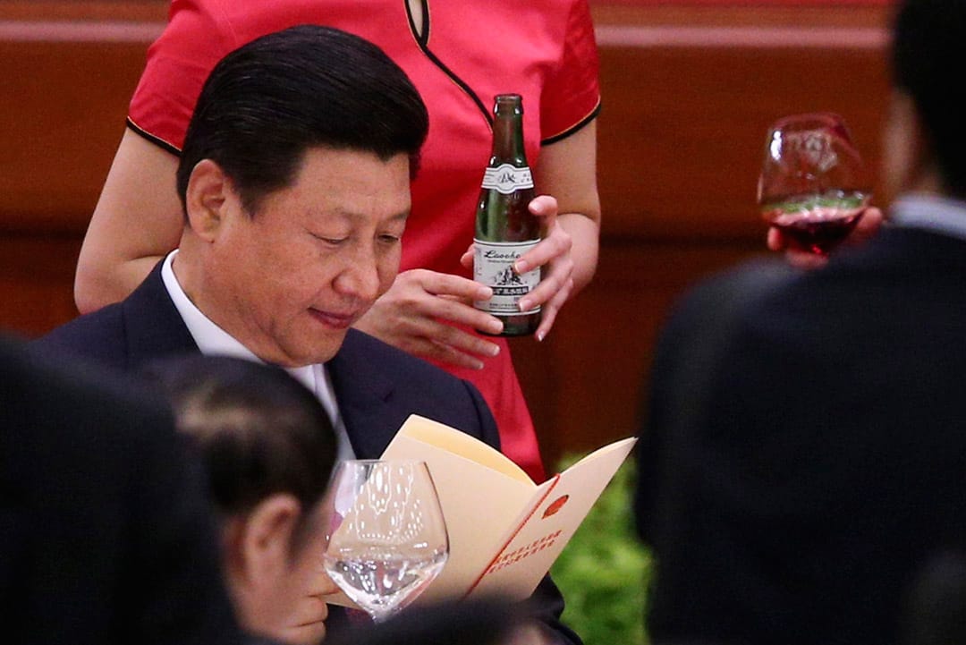 2012年9月29日北京人民大會堂，中國國家副主席習近平在北京人民大會堂出席宴會。