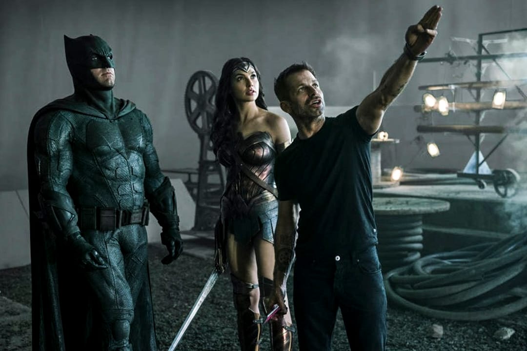 薩克薛達(Zack Snyder)在拍攝現場。