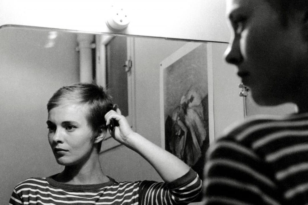 高达的《断了气》(À bout de souffle)剧照。