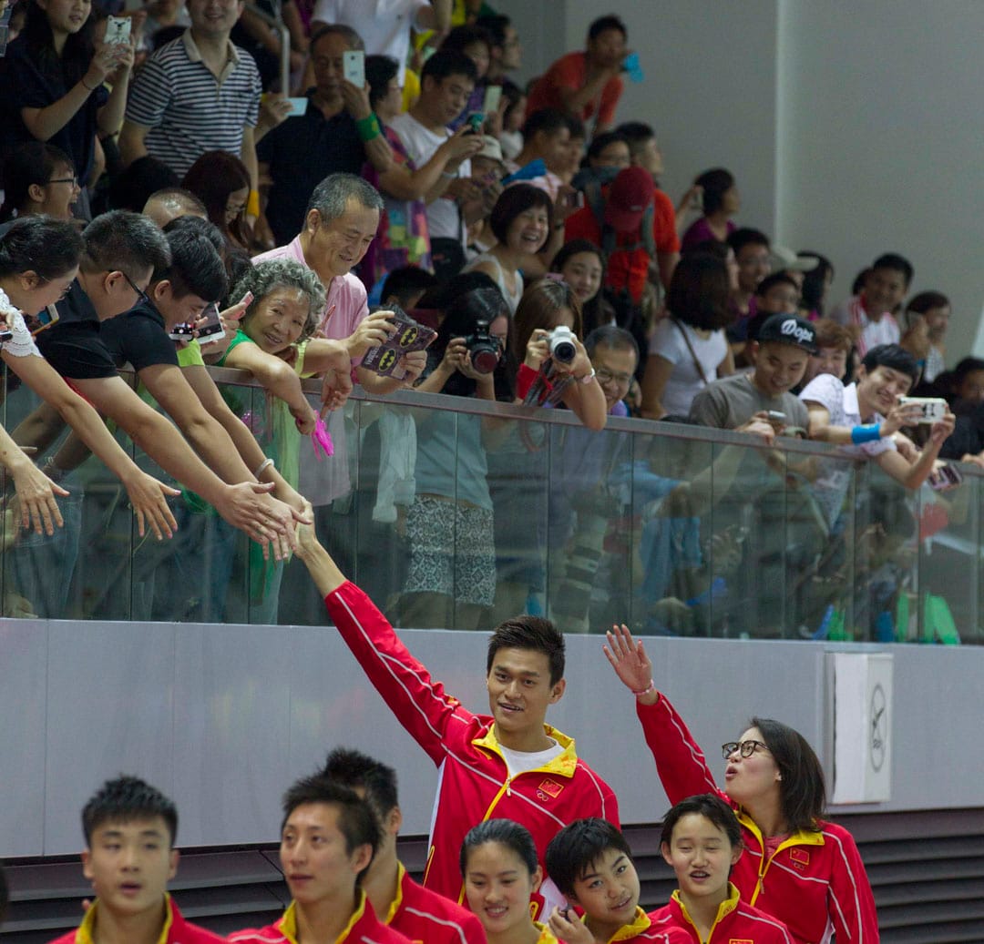 2016年8月28日,中國奧運選手在參加里約熱內盧奧運會後,到訪香港並進行體育表演,其中孫楊與傅園慧甚受觀眾歡迎。
