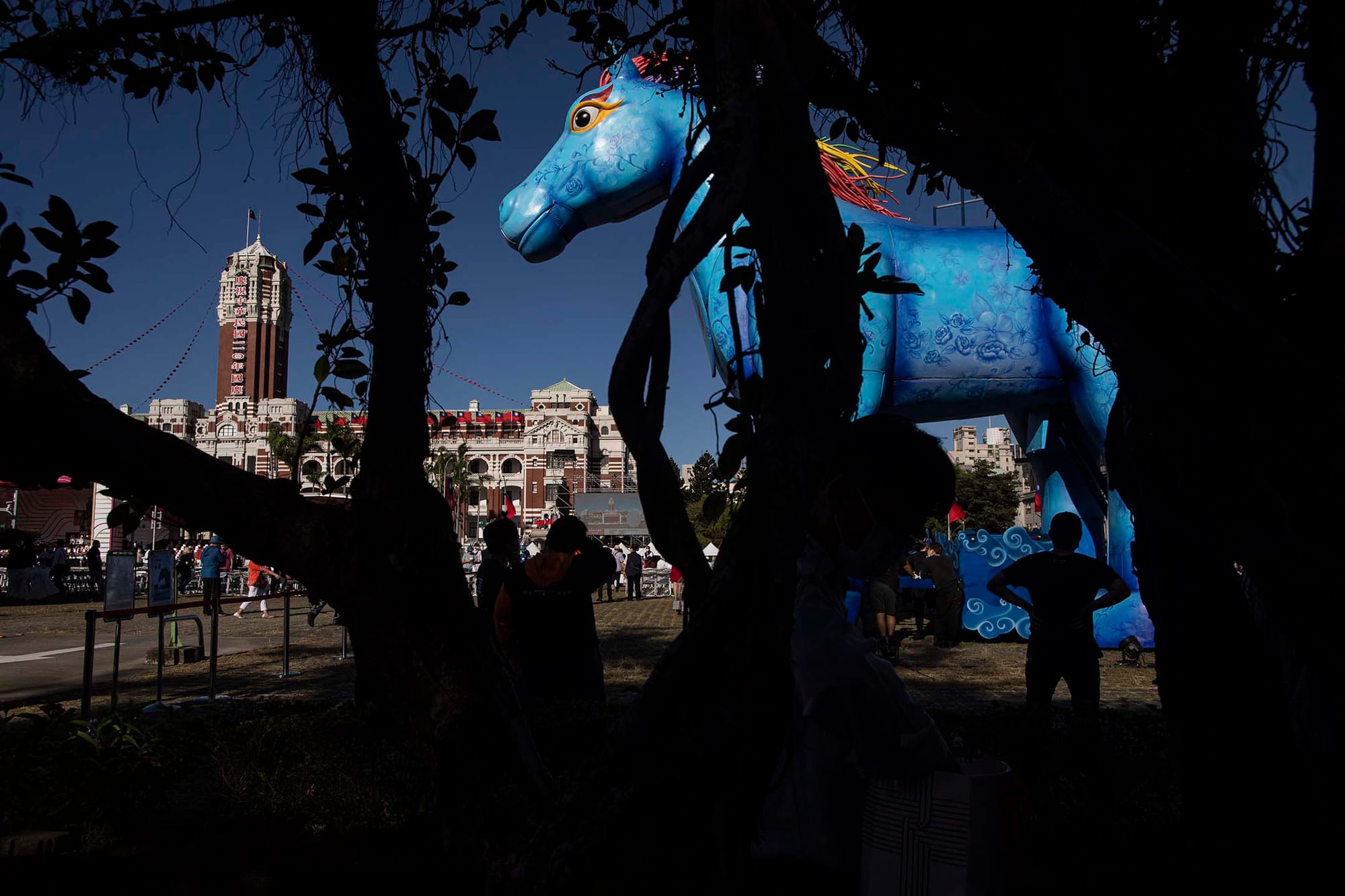 2021年10月10日台灣台北，雙十節國慶大會。