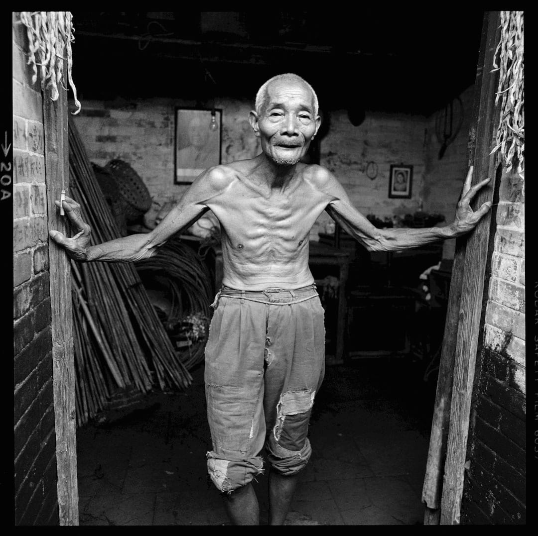 1982年，广州南郊五保户老人。