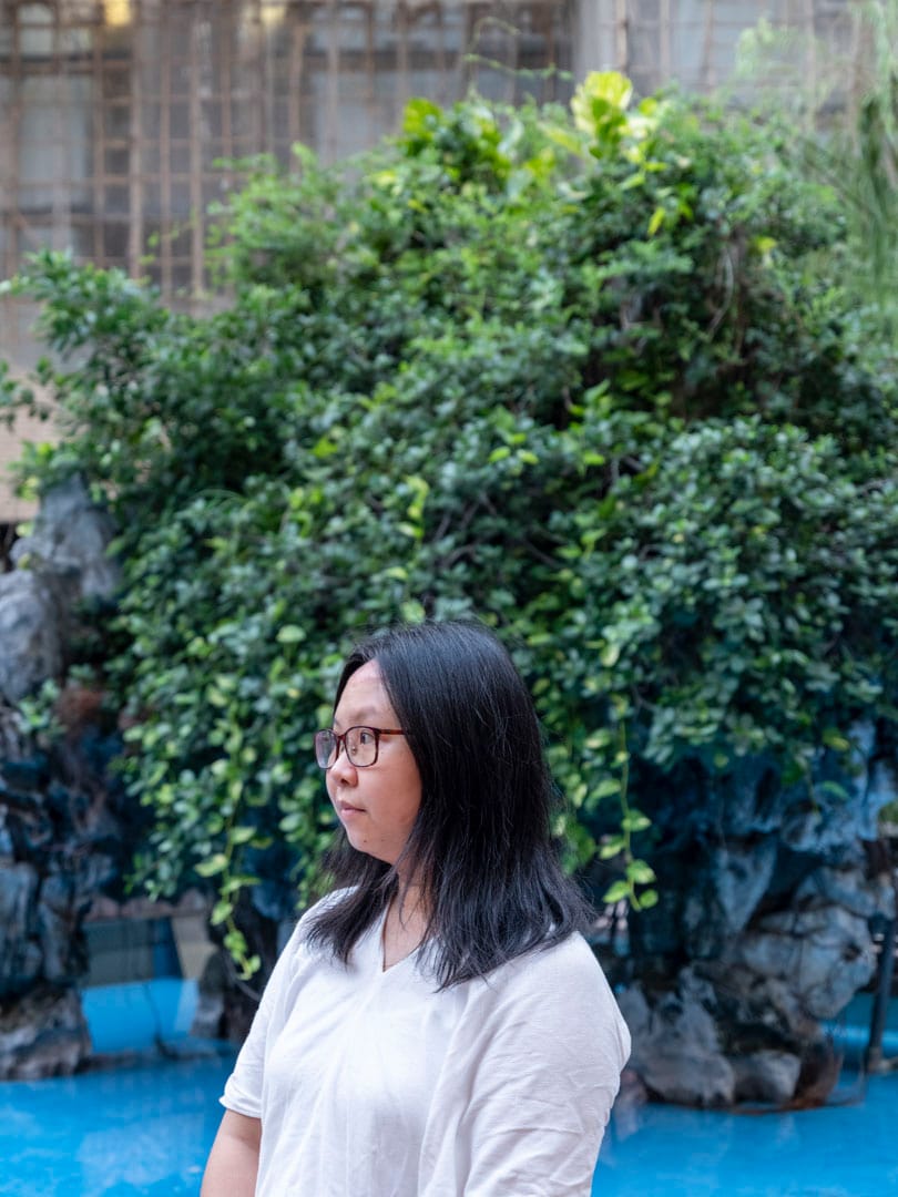 照顧末期肺癌父親的阿如。