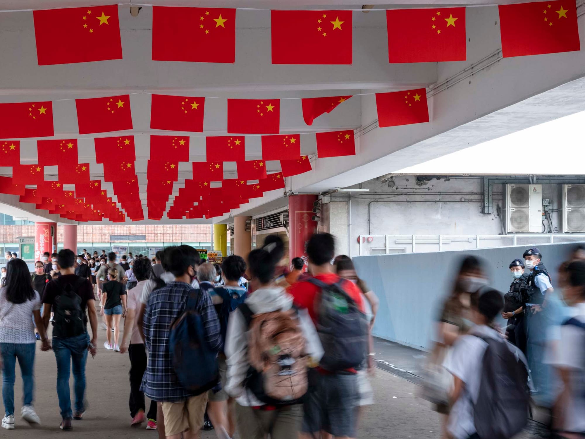 2022年9月30日，沙田港铁站。