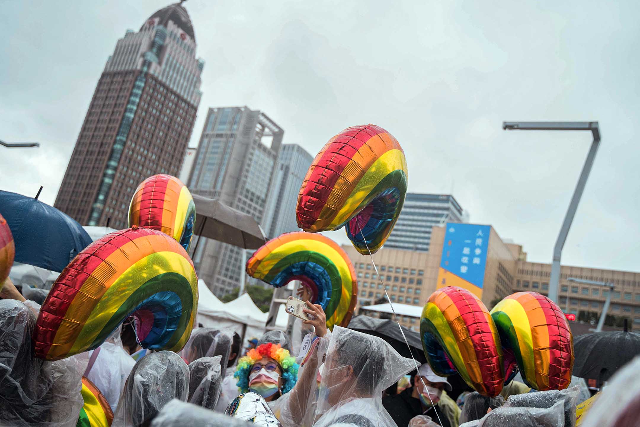2022年10月29日，台北，第二十届台湾同志游行。