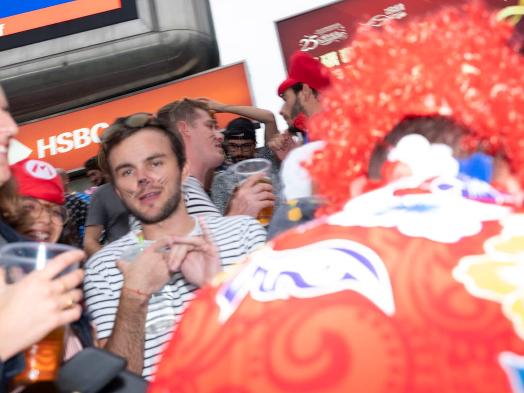 香港国际七人榄球赛的观众。