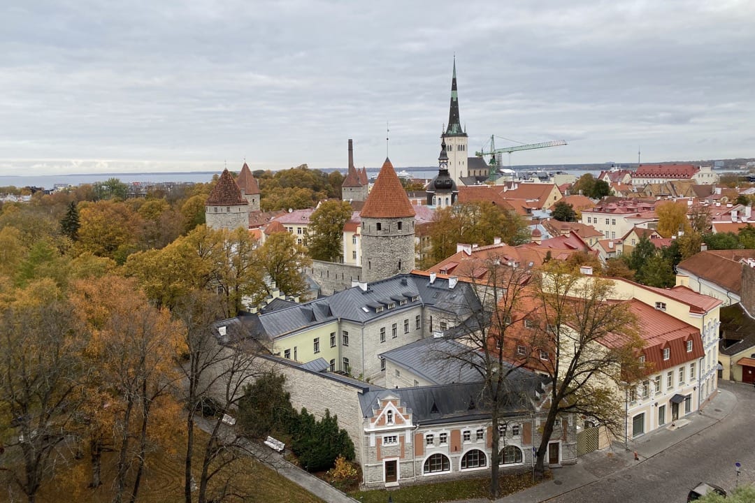 2022年10月，爱沙尼亚首都塔林的老城区。