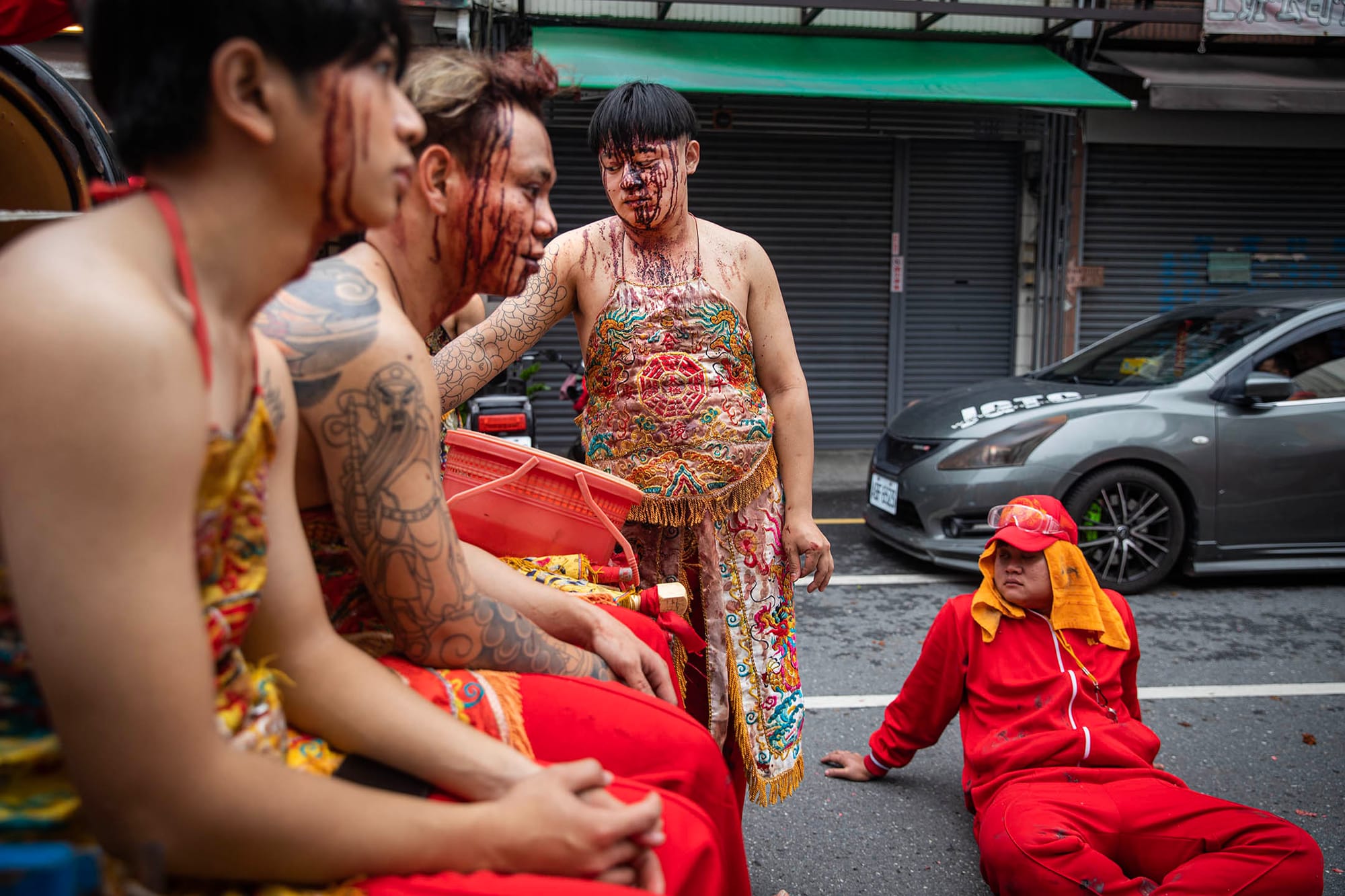 2023年2月5日，台东元宵炸寒单遶境活动。