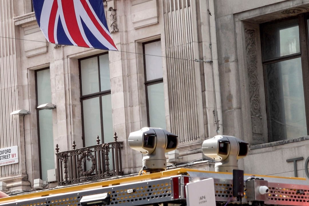 倫敦具有龐大的監控攝像頭系統。