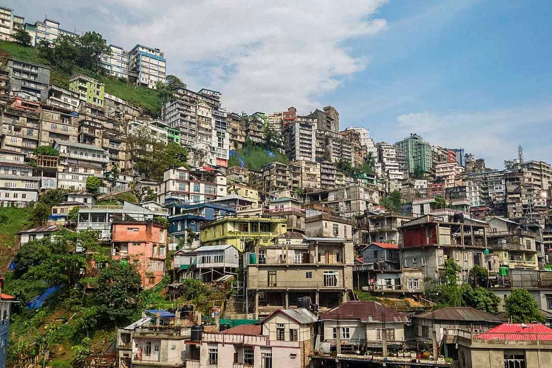 印度米佐拉姆邦(Mizoram State)首府艾藻爾(Aizawl)。攝影:翁婉瑩