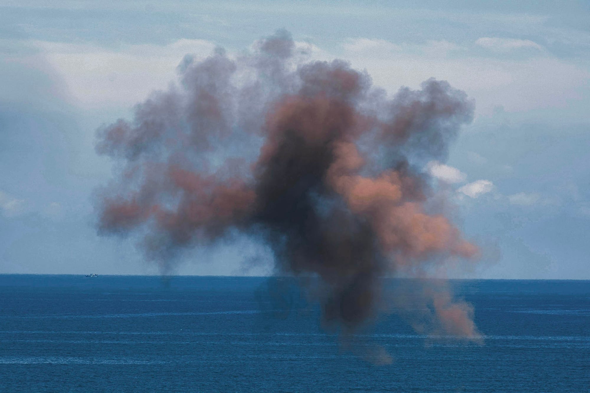 2023年7月13日，新北市八里，汉光演习预演。摄：陈焯𪸩/端传媒