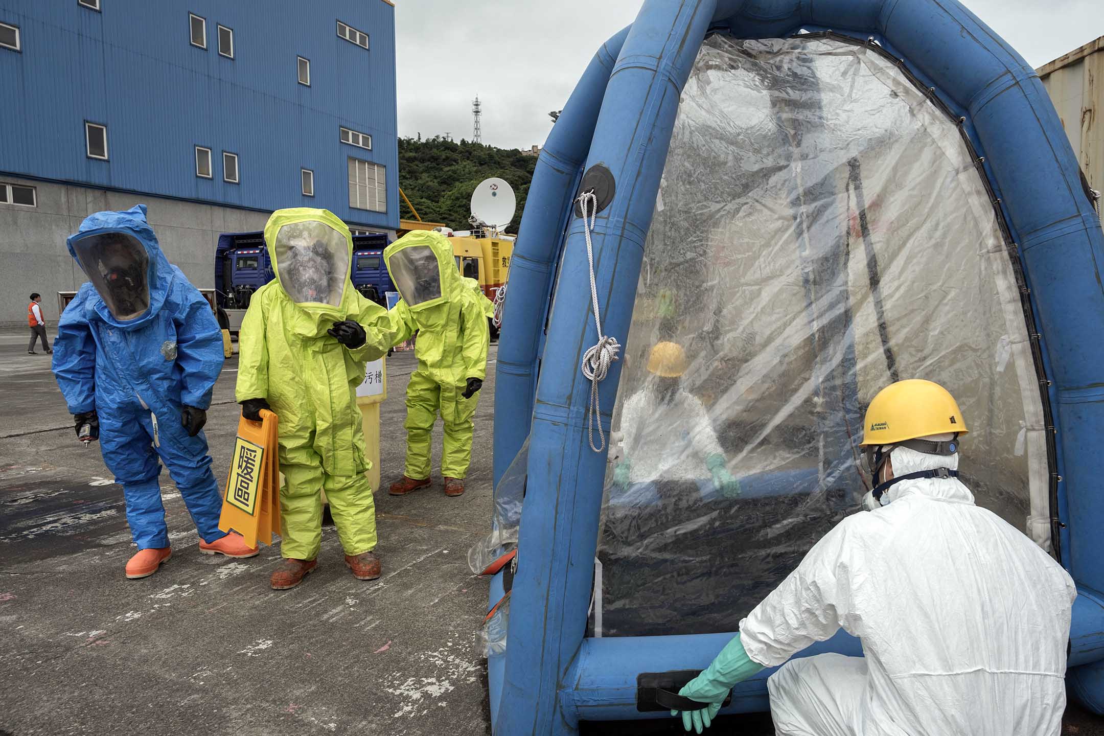 2023年6月15日，基隆，民安9号演习。摄：陈焯𪸩/端传媒