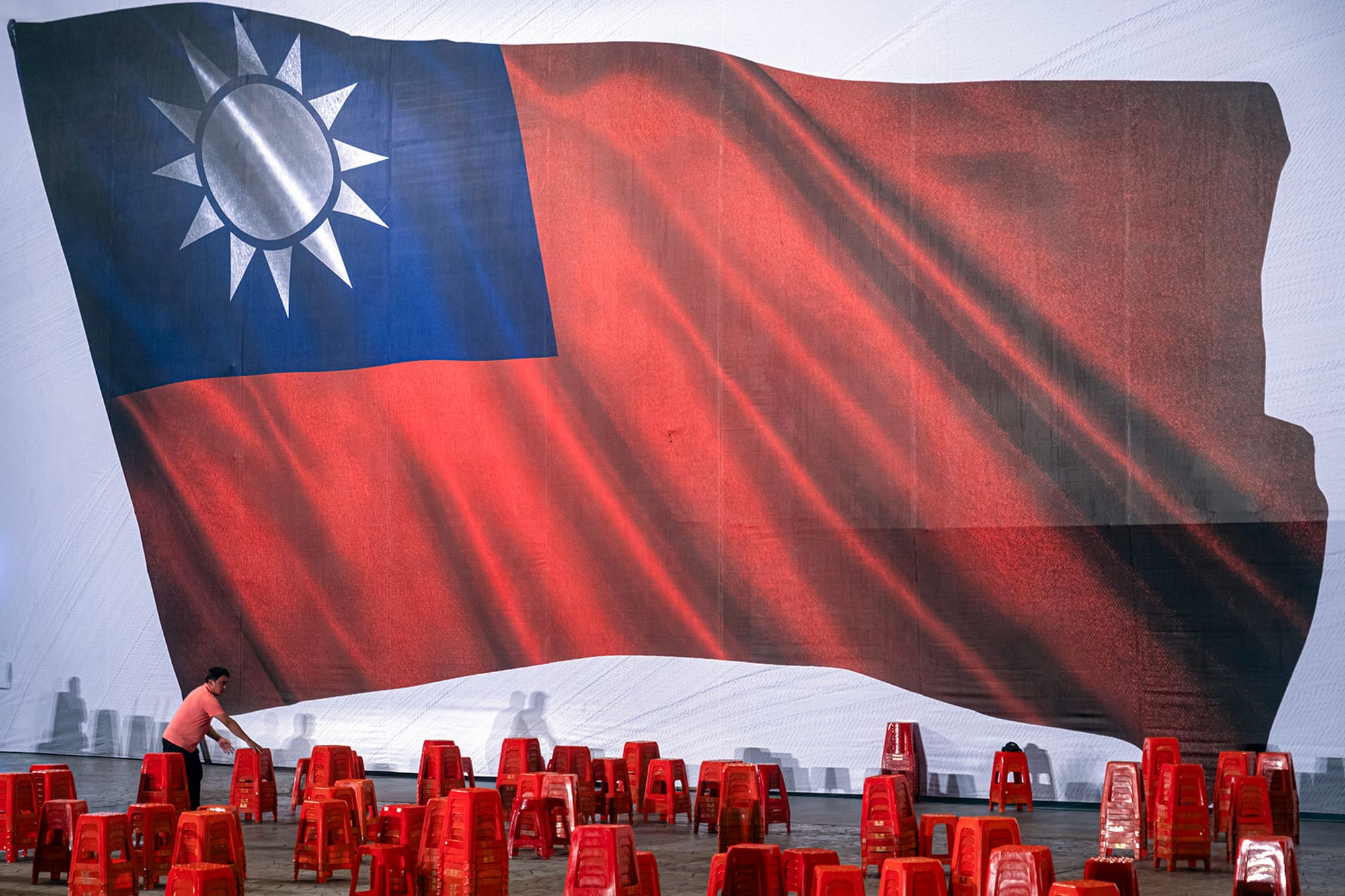 2023年10月15日，新北市，「2024守護中華民國–侯友宜總統暨立法委員新北市競選總部成立大會」。攝：陳焯煇/端傳媒