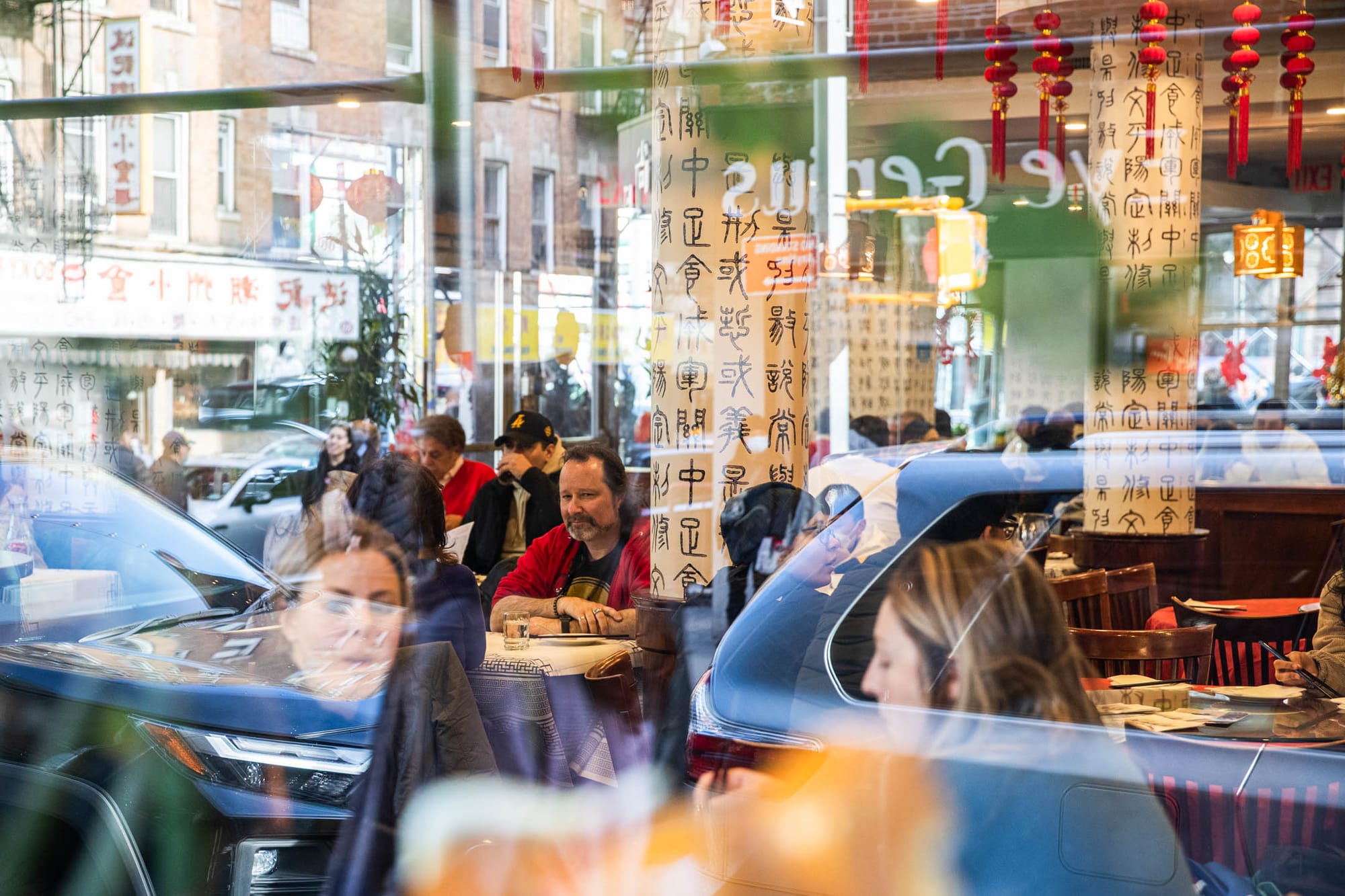 2023年1月28日,美國紐約,唐人街的中菜餐館。攝:Liao Pan/China News Service via Getty Images