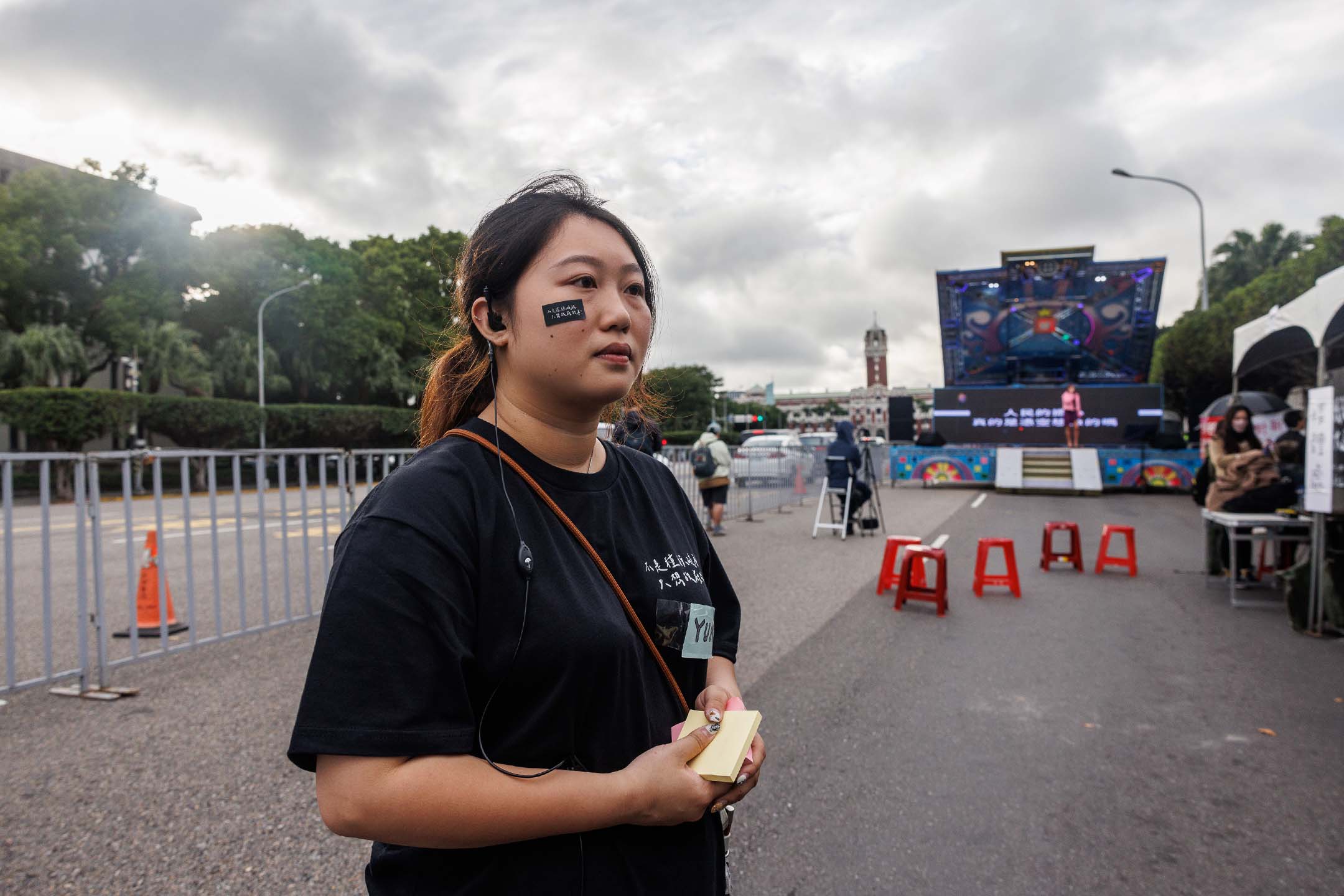 “反对增加新移工国”总召Yuna。摄：张国耀/端传媒