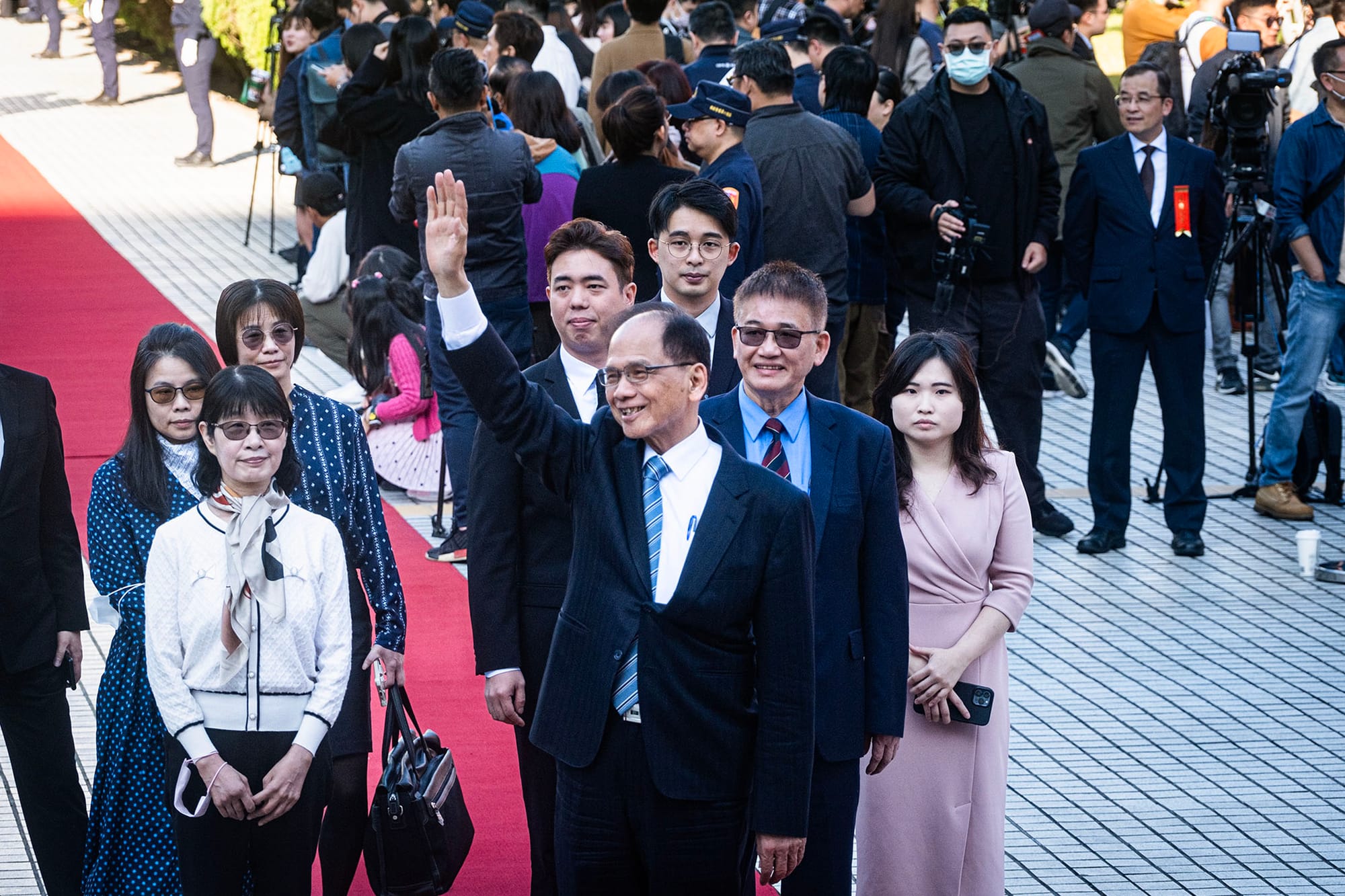 2024年2月1日，立法院，第11届立委今天报并宣誓就职，立法院长选举结果出炉后，原立院院长游锡堃旋即以“个人规划”为由，自2月2日起辞去立委职务。摄：陈焯煇/端传媒