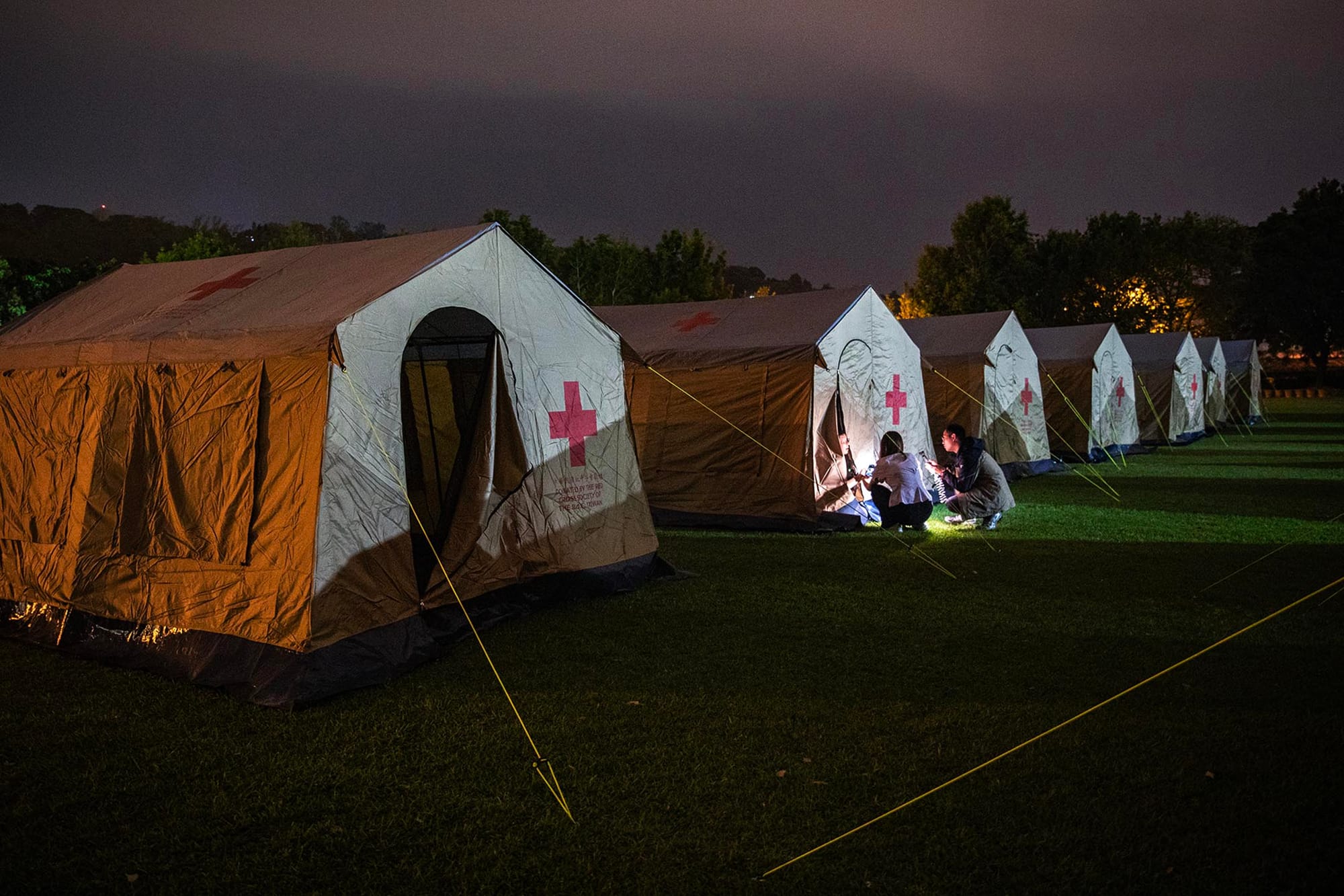 2024年4月5日,花蓮的收容中心。攝:陳焯煇/端傳媒