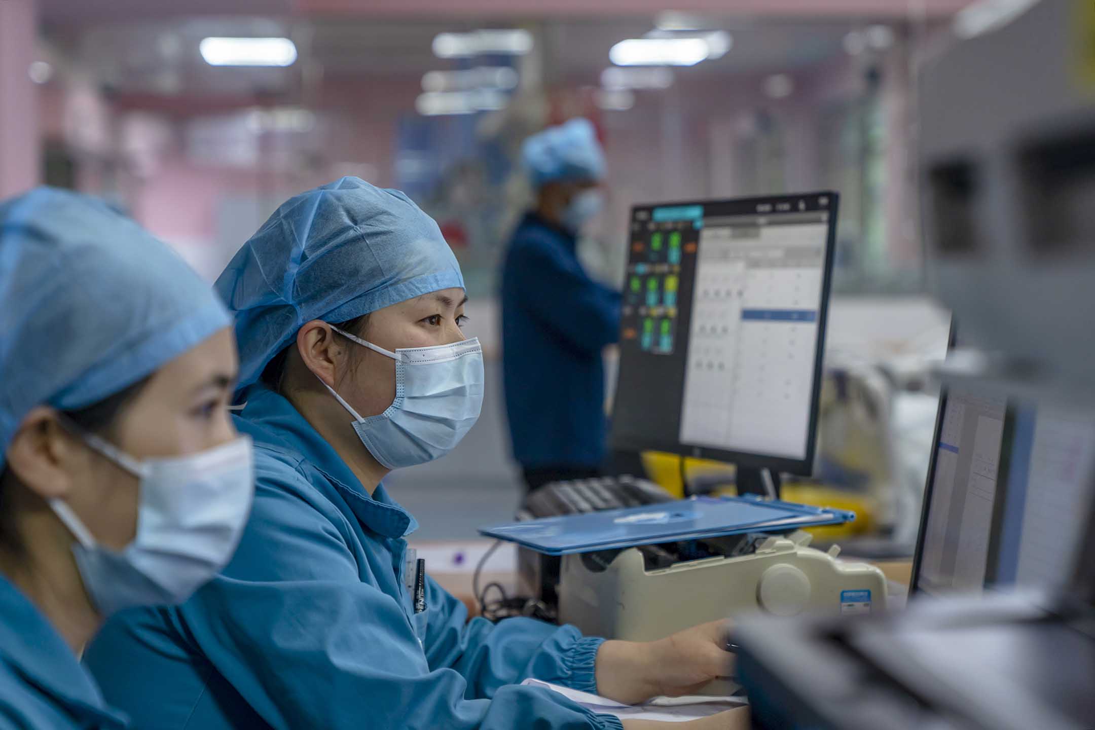 2024年4月5日,湖北省恩施市的重症監護室。圖:CFOTO/Future Publishing via Getty Images