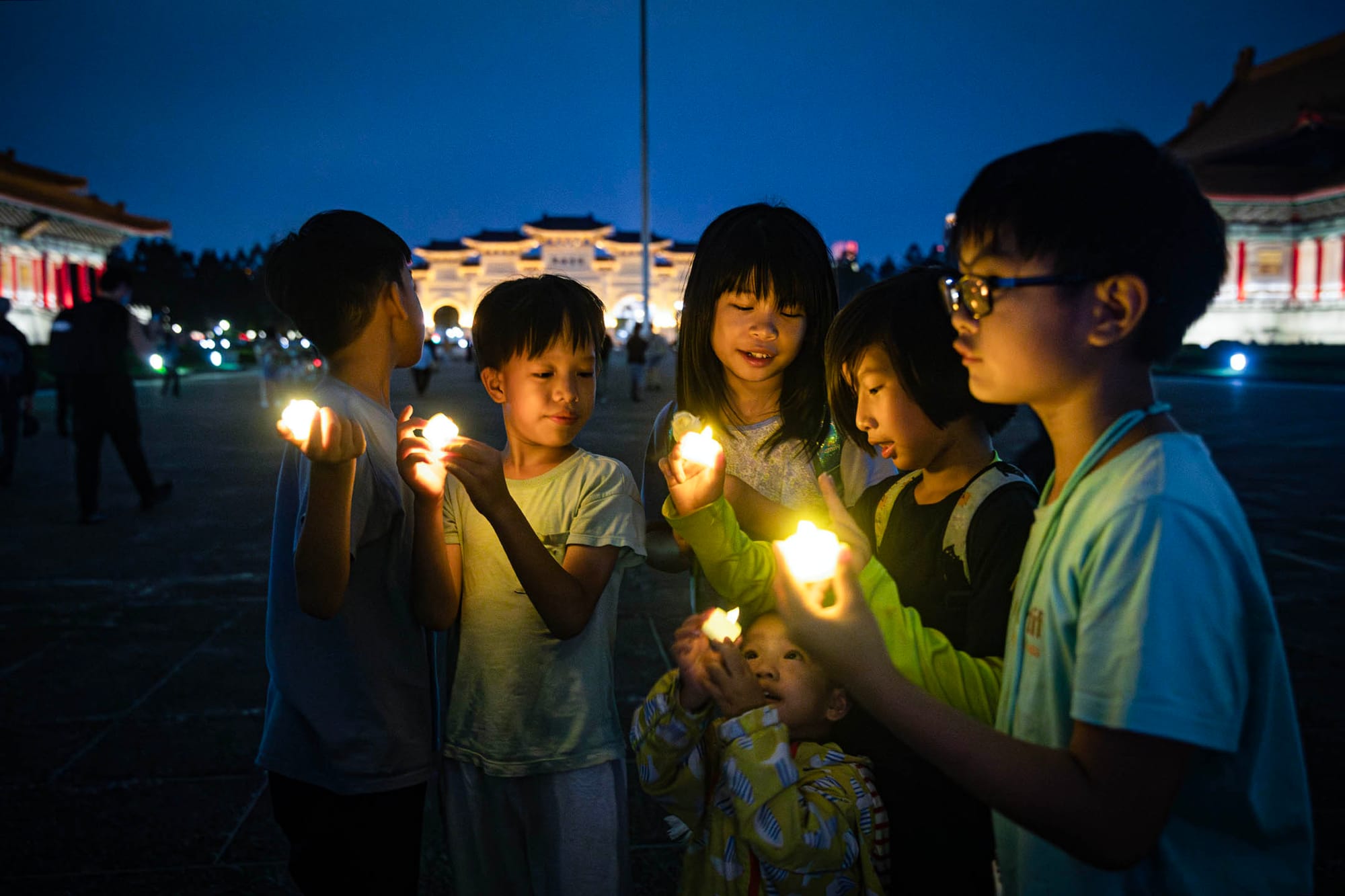 2024年6月4日，台北中正紀念堂，六四三十五周年纪念活動。攝：陳焯煇/端傳媒