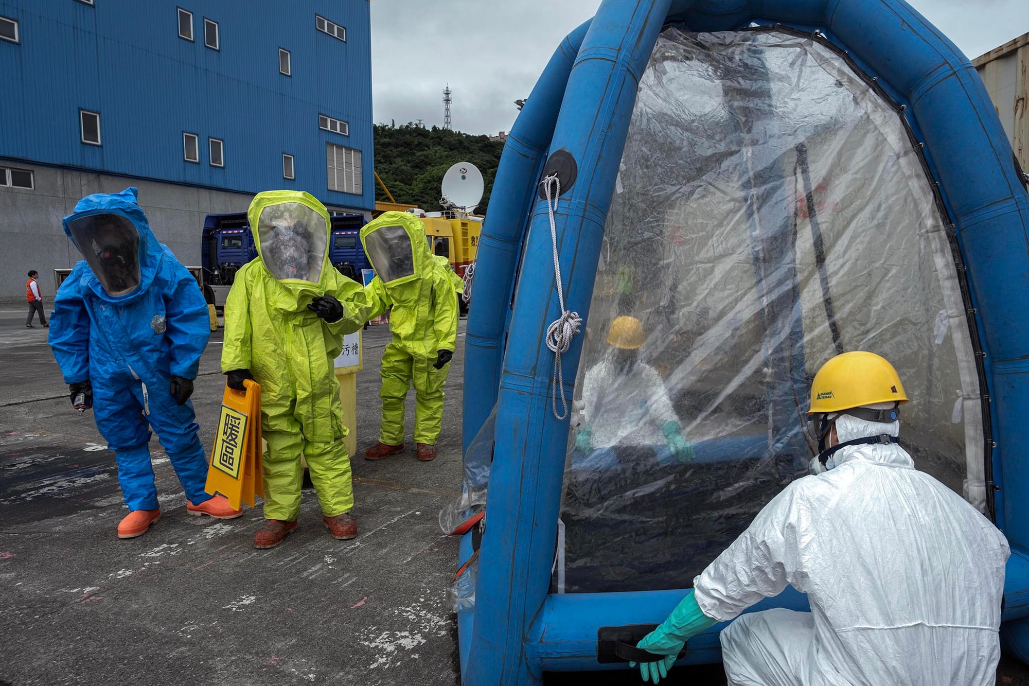 2023年6月15日，基隆，民安9号演习。摄：陈焯煇/端传媒