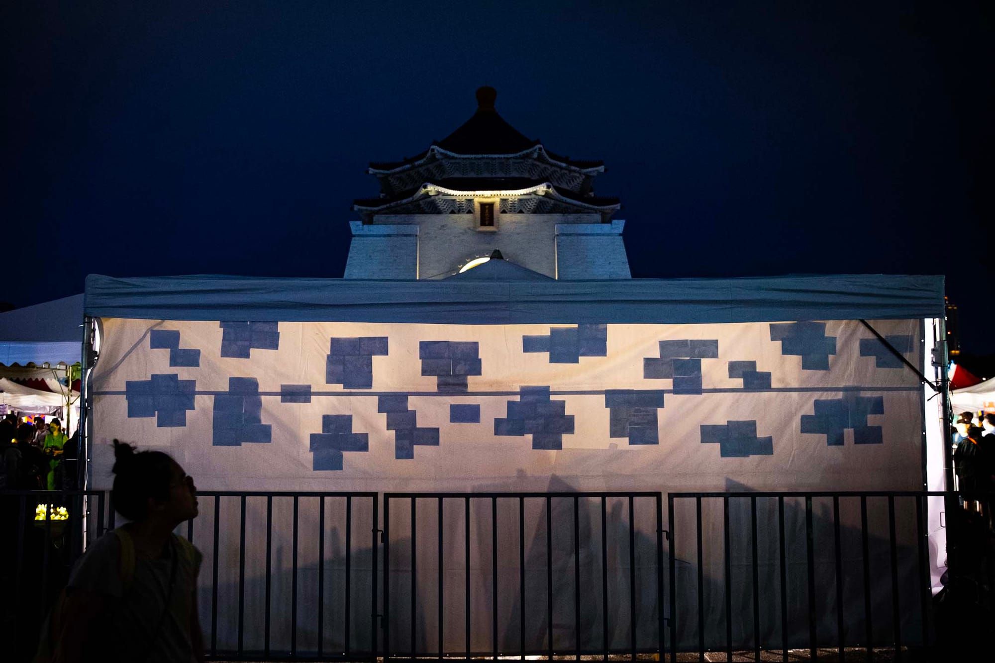 2024年6月4日，台北中正紀念堂，六四三十五週年紀念活動。攝：陳焯煇/端傳媒