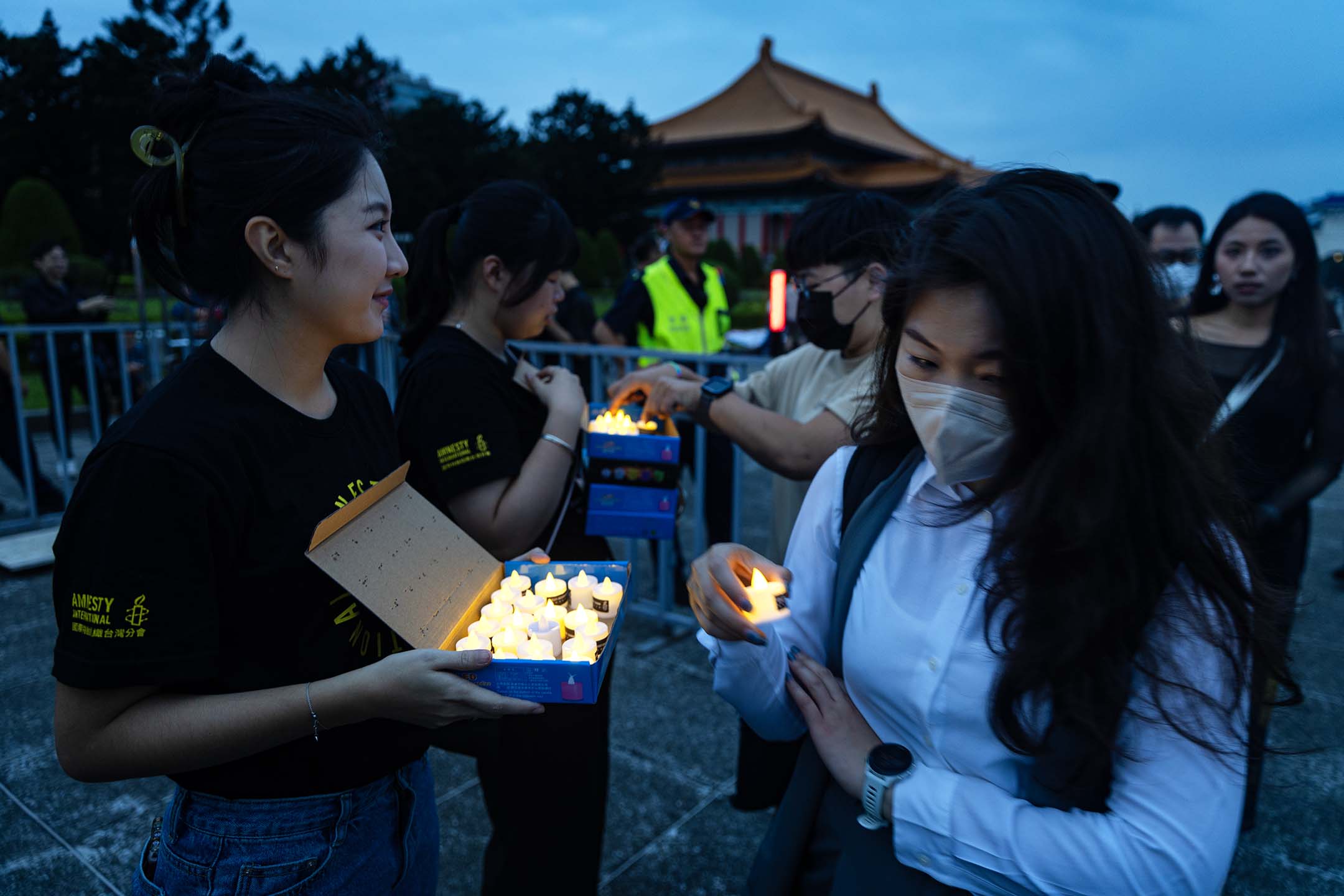 2024年6月4日，台北中正紀念堂，六四三十五週年紀念活動。攝：陳焯煇/端傳媒