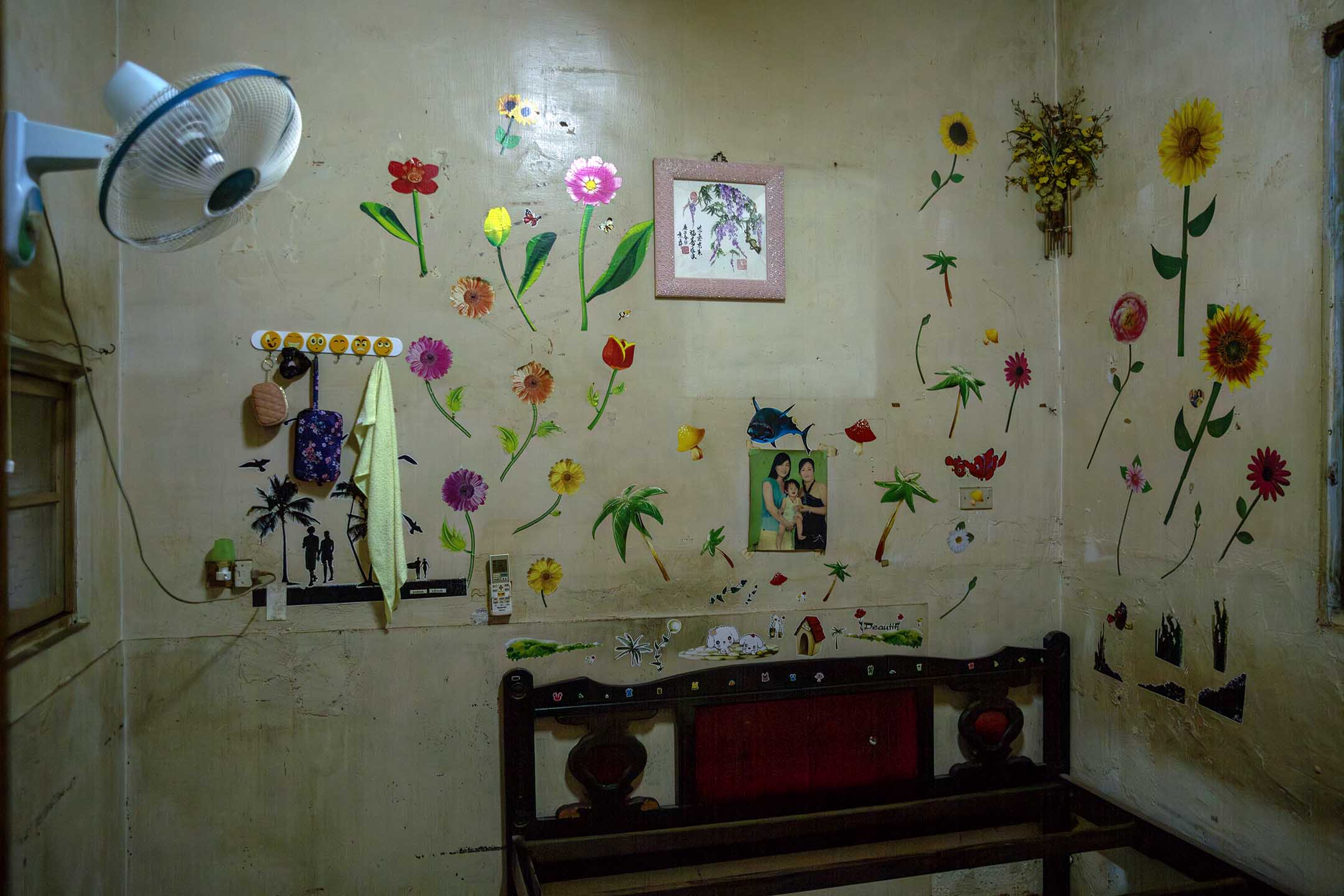 2024年7月27日,嘉義水上鄉,一間因淹水清空了的房間。攝:陳焯煇/端傳媒