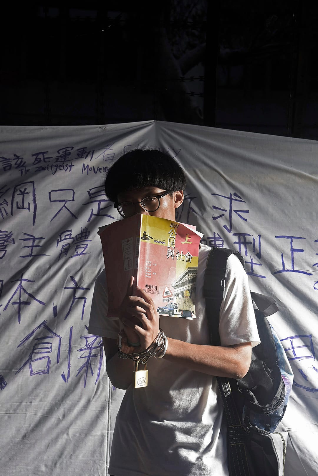 反課綱微調學生群像。 攝:陳弘岱/端傳媒