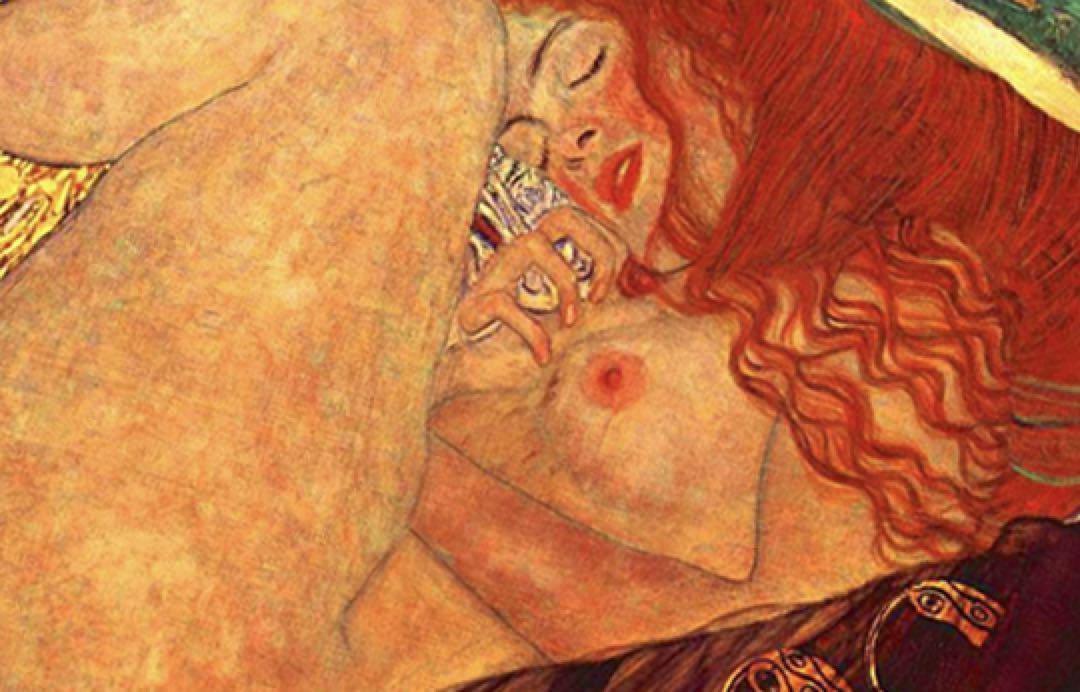 《Danaë》，Gustav Klimt 繪於1907年