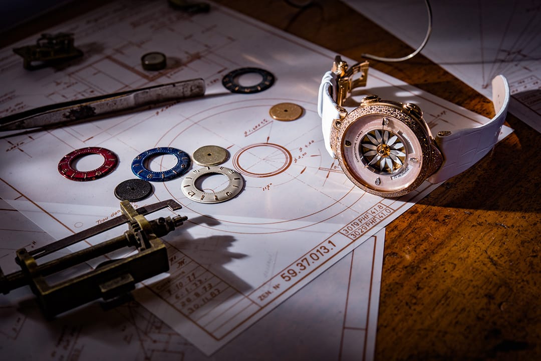 Christophe Claret 的 Margot 全球限量二十隻,靠花瓣占卜意念贏得女性歡心。(攝: Lit Ma/端傳媒)