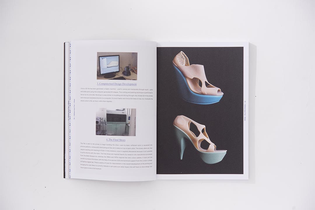 鞋履不只是時尚，還是工藝、設計、人體工學的產品。第二期找來倫敦時裝學院的碩士生Hoon Chung分享最新3D Printing的鞋履製作故事。 (攝影：Lit Ma) 