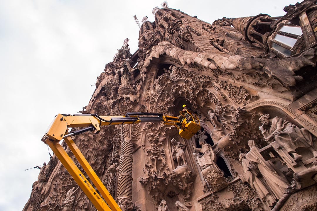 動工130多年仍未完成的聖家堂。攝:David Ramos/Getty