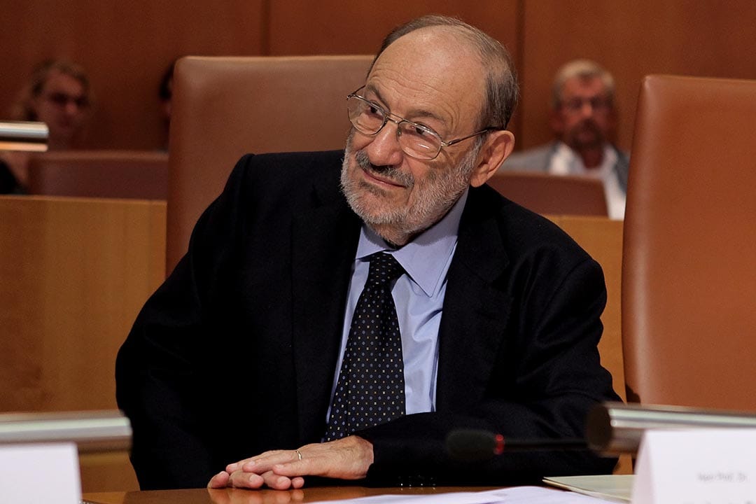 意大利作家Umberto Eco。摄:Hannelore Foerster/Getty